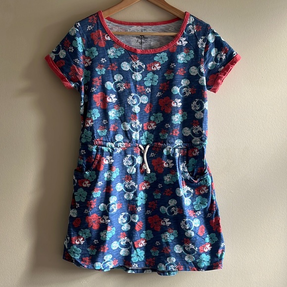 DisneyParks Hawaiian Floral Print Dress - Picture 1 of 3